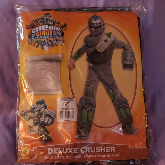 COPY - Kids Skylanders Deluxe Crusher Costume Size Small - Picture 1 of 5